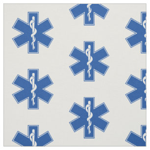 EMT Paramedic Symbol Custom Fabric