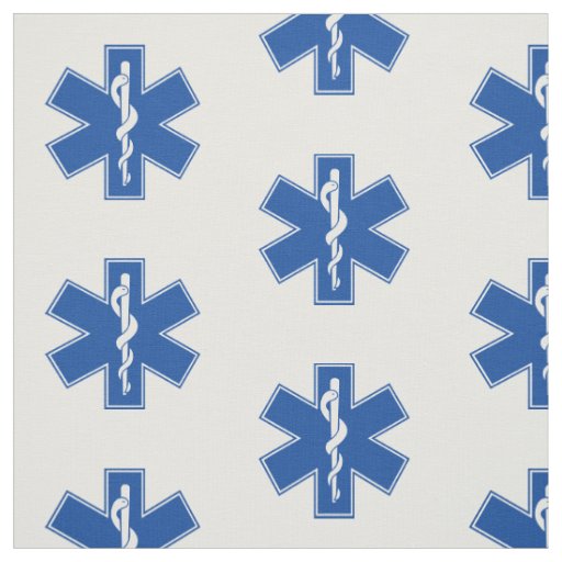 EMT Paramedic Symbol Custom Fabric