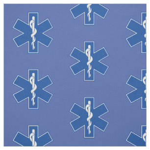EMT Paramedic Symbol Custom Fabric