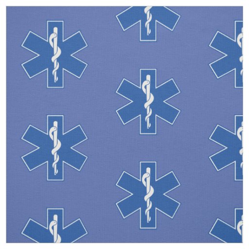 EMT Paramedic Symbol Custom Fabric