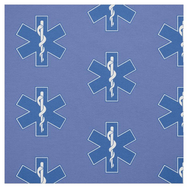 EMT Paramedic Symbol Custom Fabric (Swatch)