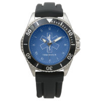 EMT Paramedic Symbol Custom Name Watch