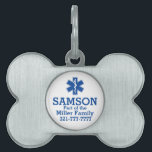 EMT Paramedic Symbol Custom Pet Tag<br><div class="desc">A great gift to celebrate those men and women who a save lives day to day.</div>