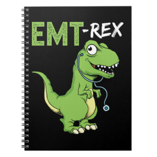 EMT Rex Funny Paramedic Notebook