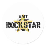 EMT Rock Star by Night Classic Round Sticker