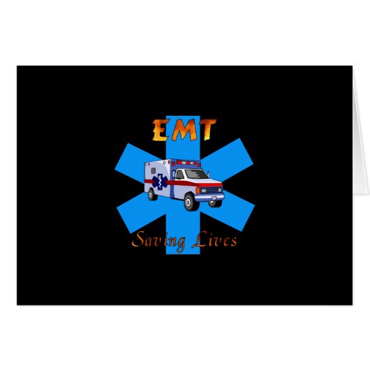 EMT Saving Lives Cards (Front Horizontal)