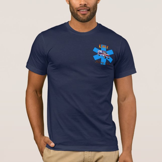 EMT Saving Lives T-Shirt (Front)