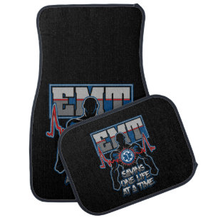 EMT Saving One Live at a Time Car Floor Mat
