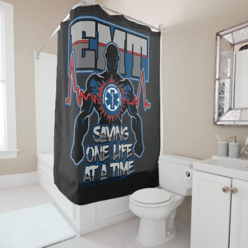 EMT Saving One Live at a Time Shower Curtain