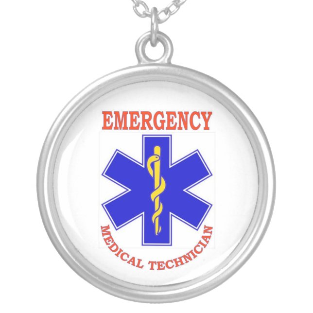 EMT SILVER PLATED NECKLACE (Front)
