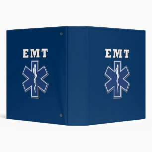 EMT Star of Life 3 Ring Binder