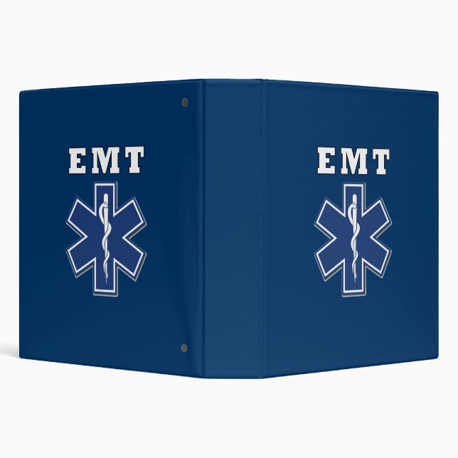EMT Star of Life 3 Ring Binder (Background)