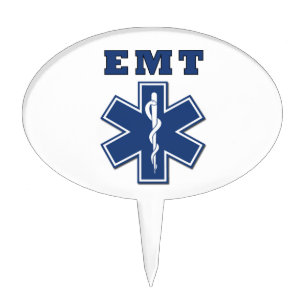 EMT Star Of Life Cake Topper