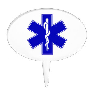 EMT Star of Life Cake Topper