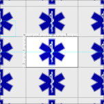 EMT Star of Life Fabric