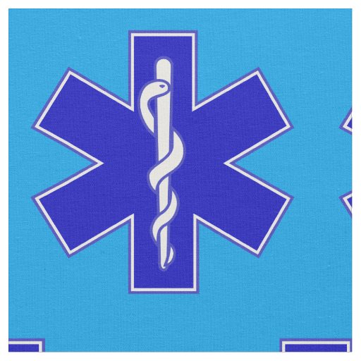 EMT Star of Life Fabric