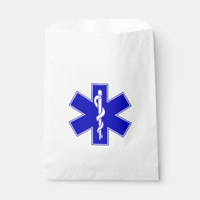 EMT Star of Life Favor Bag (Front)