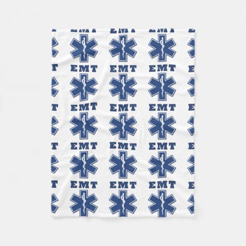 EMT Star of Life Fleece Blanket