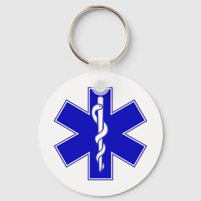 EMT Star of Life Keychain (Front)
