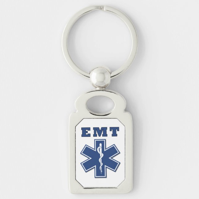EMT Star of Life Keychain (Front)