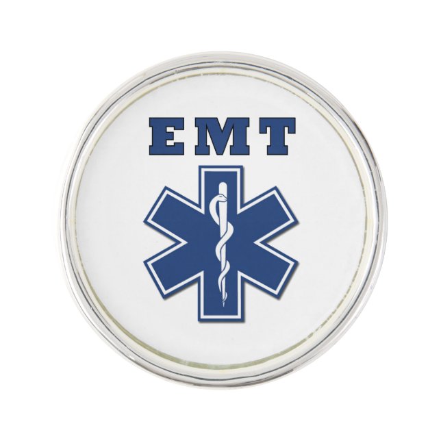 EMT Star of Life Lapel Pin (Front)