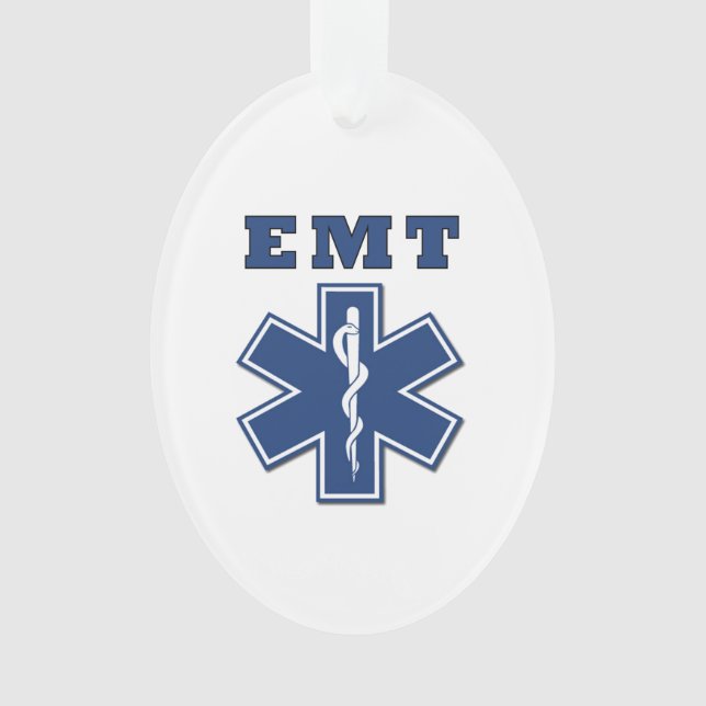 EMT Star Of Life Ornament (Front)