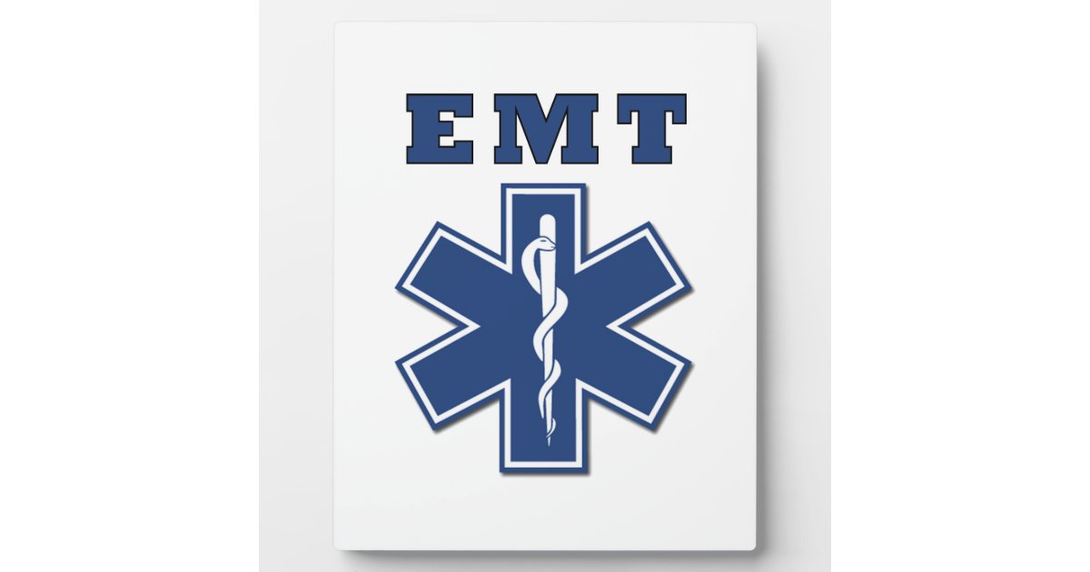 EMT Star of Life Plaque | Zazzle