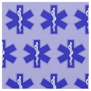 EMT Star of Life Smaller Fabric