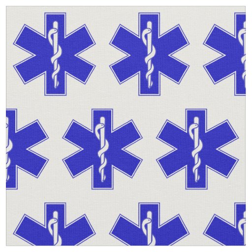EMT Star of Life Smaller Fabric