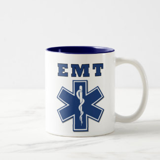 EMT Star of Life Two-Tone Coffee Mug