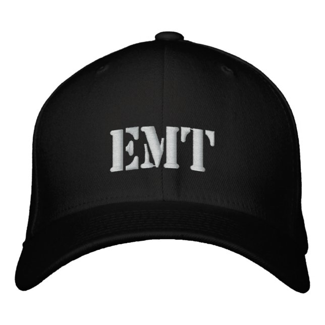 EMT STYLE EMBROIDERED BASEBALL HAT (Front)
