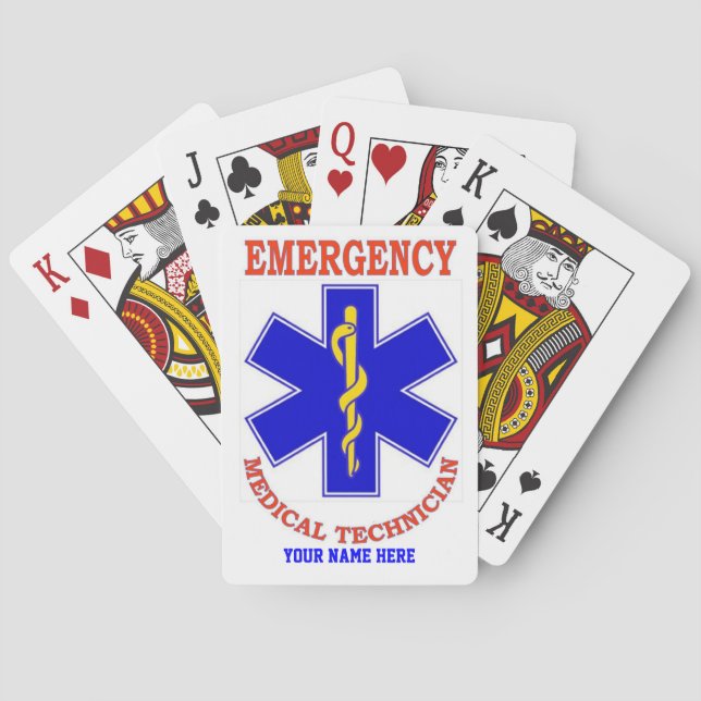 EMT TECHNICIAN POKER CARDS (Back)