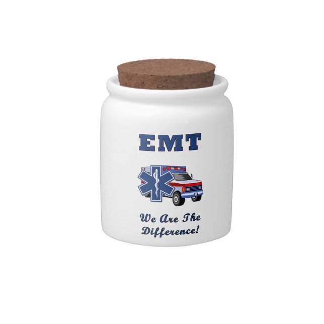EMT We Are The Difference Candy Jar (Front)