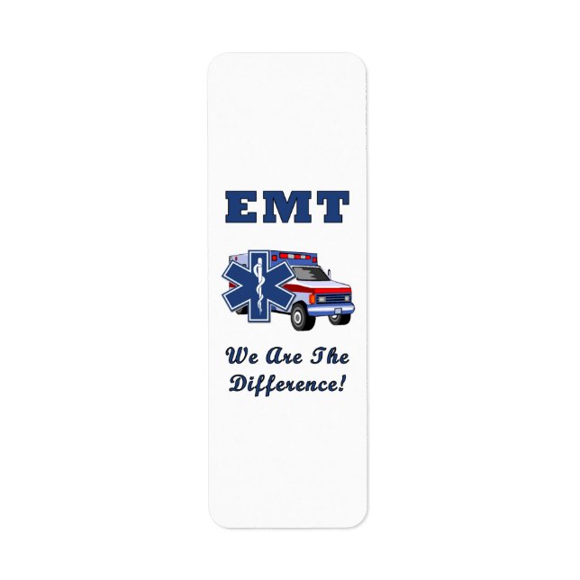 EMT We Are The Difference Label (Front)