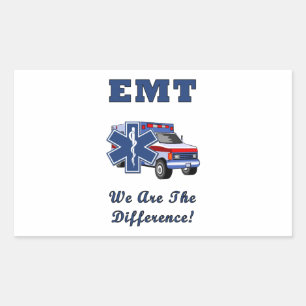 EMT We Are The Difference Rectangular Sticker
