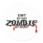 EMT Zombie Classic Round Sticker
