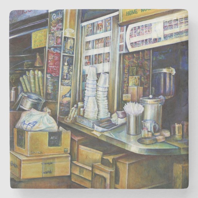 Emtionally charged Forces of Light, Singapore Stone Coaster (Front)