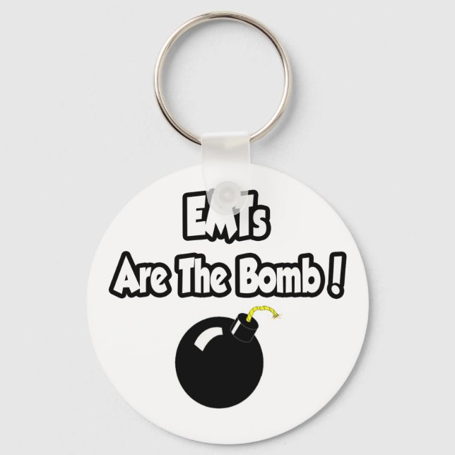 EMTs Are The Bomb! Keychain (Front)