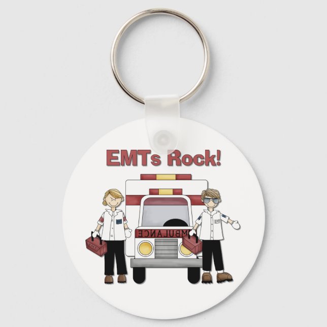 EMTs Rock Keychain (Front)