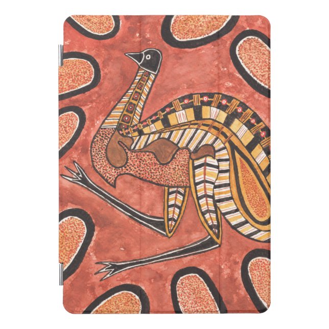 Emu - Aboriginal Inspired Art Painting iPad Pro Cover (Front)