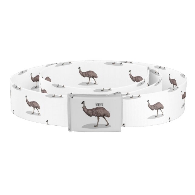 Emu bird cartoon illustration  belt (Coil)
