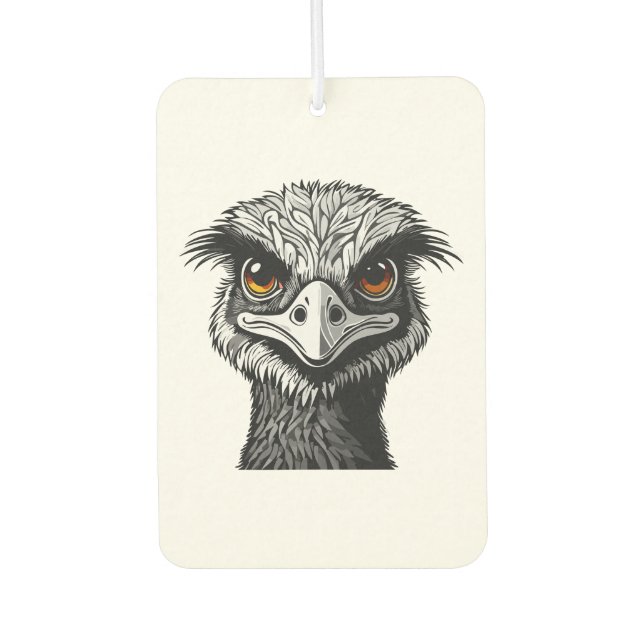 Emu bird head air freshener (Front)