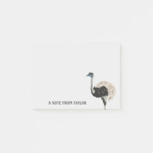 Emu Bird Lovers Personalized Post-it Notes