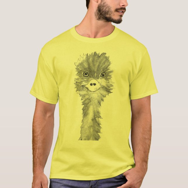 Emu Birds Funny Humor Ostrich Emo Animal T-Shirt (Front)