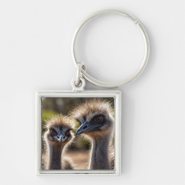 Emu Birds Keychain (Front)