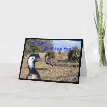 Emu Birthday Card-customize Card by MakaraPhotos at Zazzle