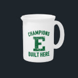 EMU - Champions Built Here Beverage Pitcher<br><div class="desc">Check out these Eastern Michigan designs! Show off your Eagles pride with these new University products. These make the perfect gifts for the Eastern Michigan student,  alumni,  family,  friend or fan in your life. All of these Zazzle products are customizable with your name,  class year,  or club. Go Eagles!</div>