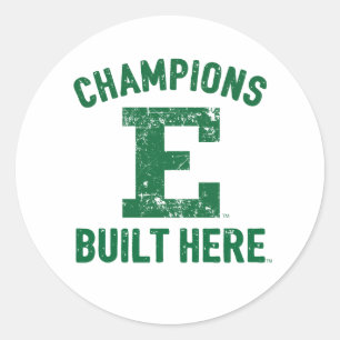EMU - Champions Built Here Classic Round Sticker