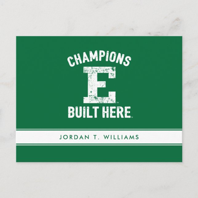 EMU - Champions Built Here Invitation Postcard (Front)