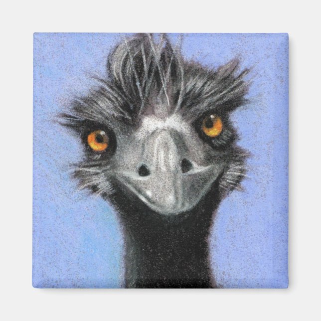 EMU: COLOR PENCIL ART: REALISM MAGNET (Front)